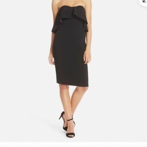 Elegant Black Strapless Dress